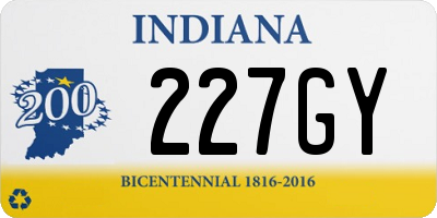 IN license plate 227GY