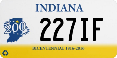 IN license plate 227IF