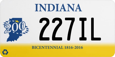 IN license plate 227IL