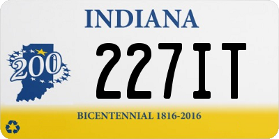 IN license plate 227IT