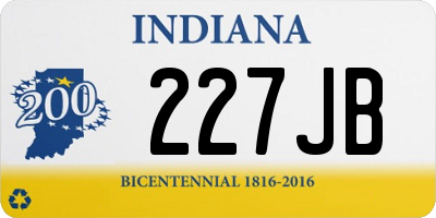 IN license plate 227JB