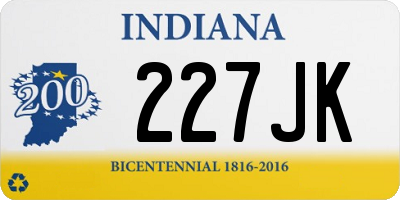 IN license plate 227JK