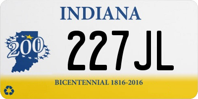 IN license plate 227JL