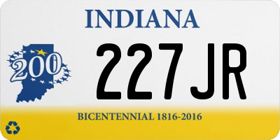 IN license plate 227JR