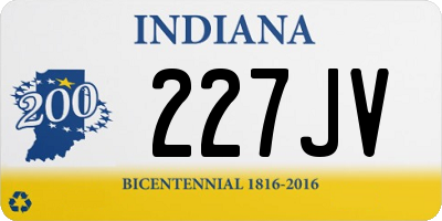 IN license plate 227JV