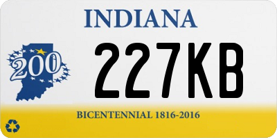 IN license plate 227KB