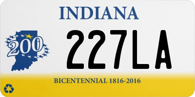 IN license plate 227LA