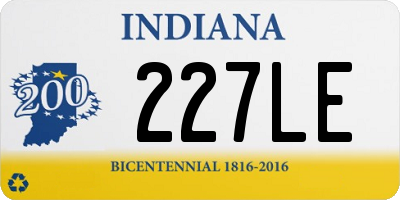 IN license plate 227LE