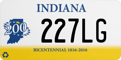 IN license plate 227LG