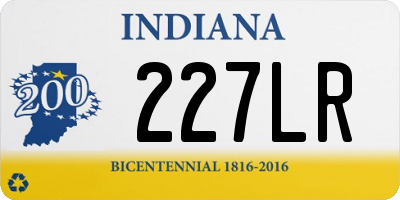 IN license plate 227LR