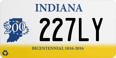 IN license plate 227LY