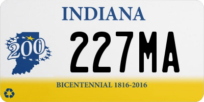 IN license plate 227MA