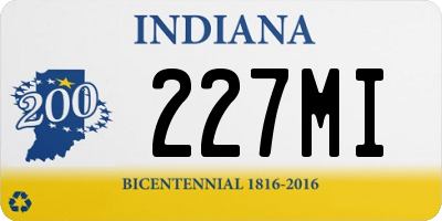 IN license plate 227MI