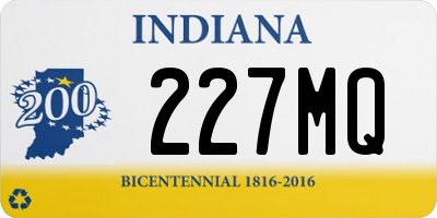 IN license plate 227MQ