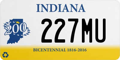 IN license plate 227MU