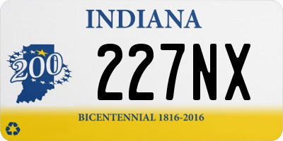 IN license plate 227NX