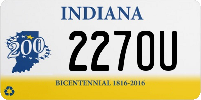 IN license plate 227OU