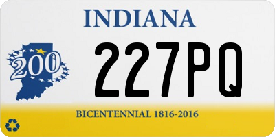 IN license plate 227PQ