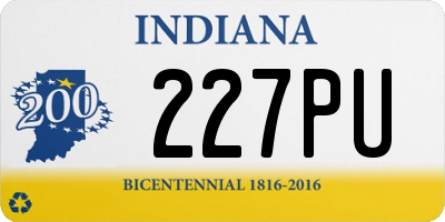 IN license plate 227PU