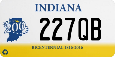 IN license plate 227QB