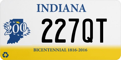 IN license plate 227QT