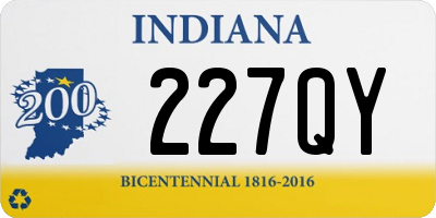 IN license plate 227QY