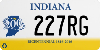 IN license plate 227RG