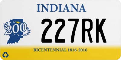 IN license plate 227RK