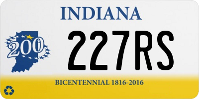 IN license plate 227RS