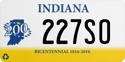 IN license plate 227SO