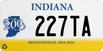 IN license plate 227TA