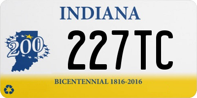 IN license plate 227TC