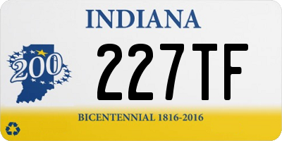 IN license plate 227TF