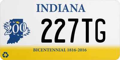 IN license plate 227TG