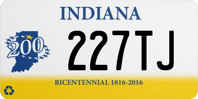 IN license plate 227TJ