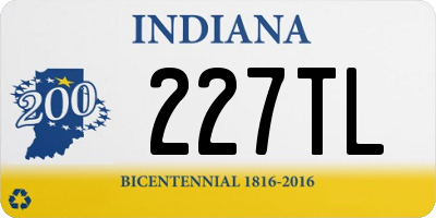 IN license plate 227TL