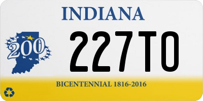 IN license plate 227TO