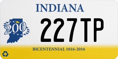 IN license plate 227TP