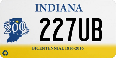 IN license plate 227UB