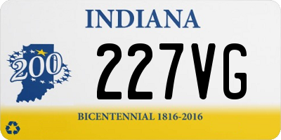 IN license plate 227VG