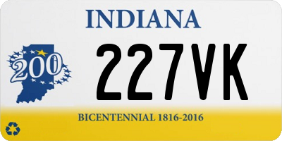 IN license plate 227VK