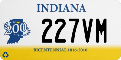 IN license plate 227VM