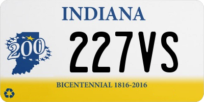 IN license plate 227VS