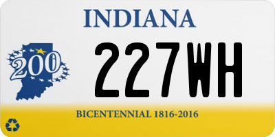 IN license plate 227WH