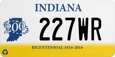 IN license plate 227WR