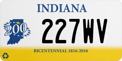 IN license plate 227WV