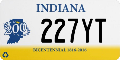 IN license plate 227YT