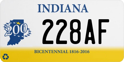 IN license plate 228AF