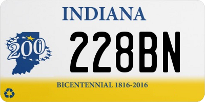 IN license plate 228BN