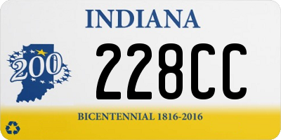 IN license plate 228CC